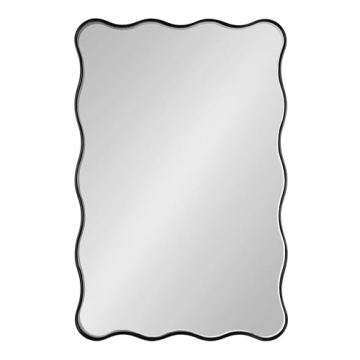 Kate and Laurel Viona Mirror, Elegant Wavy Design for Any Room