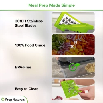 PrepNaturals 12-in-1 Vegetable Chopper Mandoline Slicer