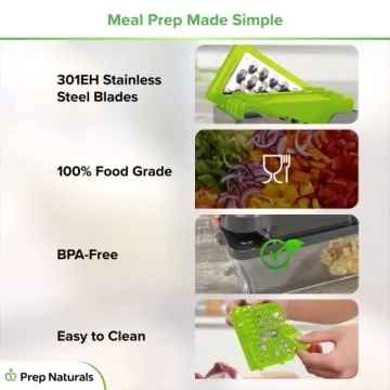 PrepNaturals 12-in-1 Vegetable Chopper Mandoline Slicer