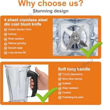 Vitamix Blender Pitcher Replacement | Prevent Leaks | 64 oz