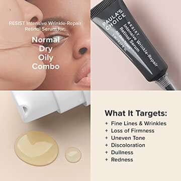 Paula’s Choice RESIST Intensive Wrinkle-Repair Retinol Serum with Vitamin C for Wrinkles and Uneven Skin Tone – Travel Size