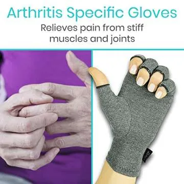 Vive Arthritis Gloves - Men, Women Rheumatoid Compression Hand Glove for Osteoarthritis- Arthritic J...