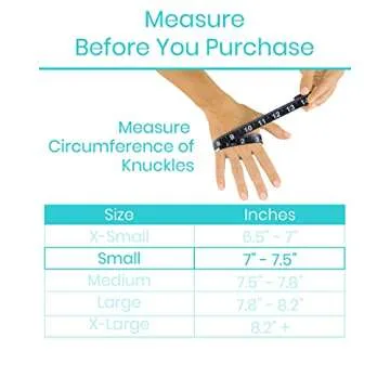 Vive Arthritis Gloves - Men, Women Rheumatoid Compression Hand Glove for Osteoarthritis- Arthritic Joint Pain Relief - Carpal Tunnel Wrist Support - Open Finger, Fingerless Thumb for Computer Typing