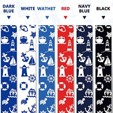 Hotop 6 Sets Cruise Lanyards Adjustable with Retractable Reel Carnival Cruise Essentials Ship Lanyard with ID Holder Waterproof ID Badge Holder for Women Men Kids Travel Accessories