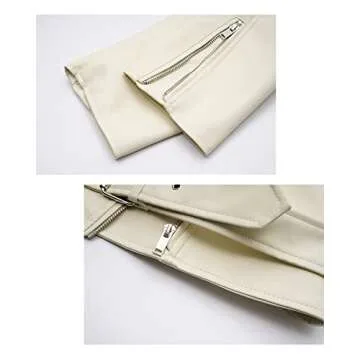 Stylish Women's Faux Leather Motorcycle Jacket for All