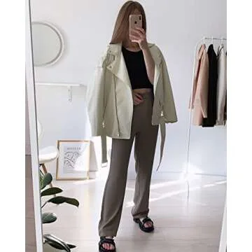 Stylish Women's Faux Leather Motorcycle Jacket for All