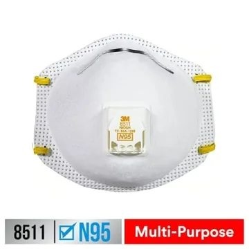 3M N95 Respirator 8511 Cool Flow Valve 10 Pack for Easy Breathing