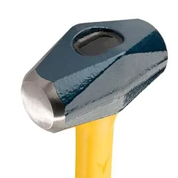 ESTWING Sure Strike Drilling/Crack Hammer - 2-Pound Sledge with Fiberglass Handle & No-Slip Cushion Grip - MRF2LB