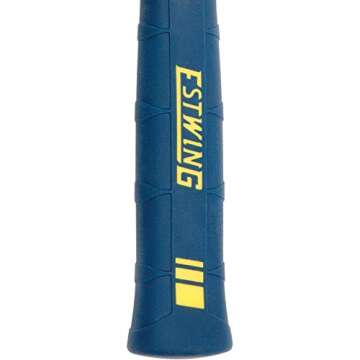 ESTWING Sure Strike Drilling/Crack Hammer - 2-Pound Sledge with Fiberglass Handle & No-Slip Cushion Grip - MRF2LB