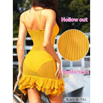 Kaei&Shi Crochet Beach Cover Up for Stylish Beach Days