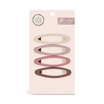 Stylish Kitsch Matte Snap Hair Clips for All Hair Types