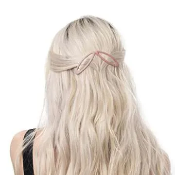 Stylish Kitsch Matte Snap Hair Clips for All Hair Types