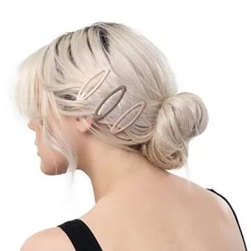 Stylish Kitsch Matte Snap Hair Clips for All Hair Types