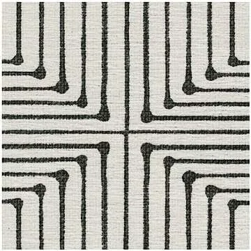 Ruggable x Jonathan Adler Washable 5x7 Area Rug, Black and White, Premium Rugs for Living Room, Bedroom, Kitchen, Office, Classroom with Gripper Non Slip Pad, Inkdrop Black & Ivory