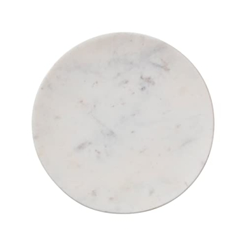 Stylish Bloomingville Round Marble Cutting Board with Pedestal