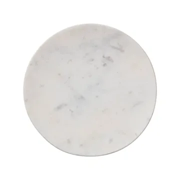 Stylish Bloomingville Round Marble Cutting Board with Pedestal