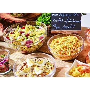 Luminarc Glass 10-Piece Set Stackable Bowl Set,Clear