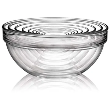 Luminarc Glass 10-Piece Set Stackable Bowl Set,Clear