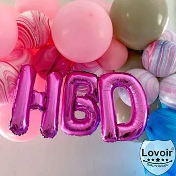 Lovoir 40 Inch Hot Pink Letter O Balloon for Celebrations