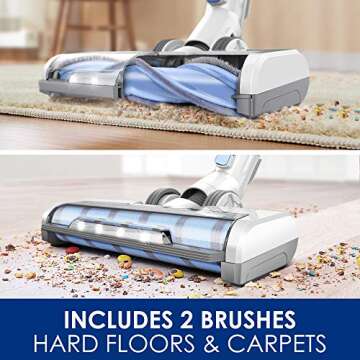 Tineco A11 Tango Cordless Stick Vacuum Cleaner, 120W Strong Suction 2 Powered Cleaner Head for Hard Floor Carpet Car Pet Hair