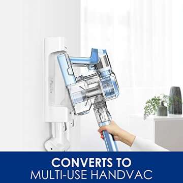 Tineco A11 Tango Cordless Stick Vacuum Cleaner, 120W Strong Suction 2 Powered Cleaner Head for Hard Floor Carpet Car Pet Hair