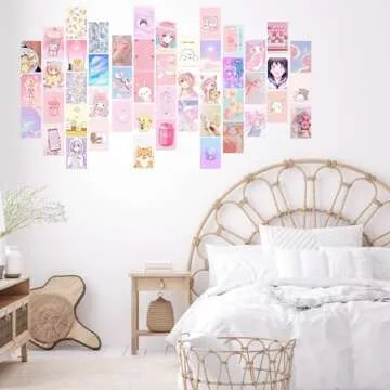 L1rabe Kawaii Anime 50Pcs Wall Collage Kit for Girls