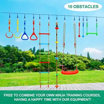 Kawuneeche Ninja Warrior Course Kit for Kids