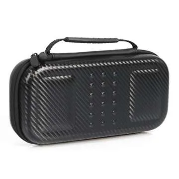 Amazon Basics Carrying Case for Nintendo Switch Console and Accessories - 10.31 x 2.36 x 5.24 inches, Black