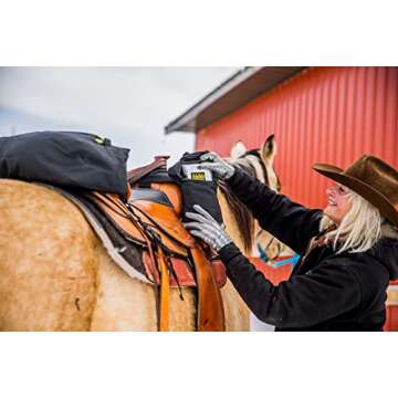 TrailMax Horn Saddle Bag & Pommel Pocket Saddle Bag Combo; Horn & Pommel Saddle Bag Combo for Horses; Saddle Bags for Western & Endurance Saddles; Trail Riding Saddle Bags; Brown