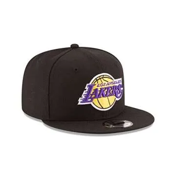 NBA Los Angeles Lakers Men's 9Fifty Team Color Basic Snapback Cap, One Size, Black
