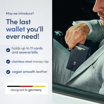 TRAVANDO Slim Wallet with RFID Protection and Money Clip