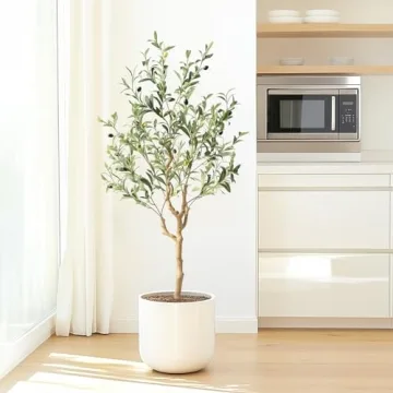 Nafresh 4Ft Tall Faux Olive Tree for Home Decor