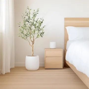 Nafresh 4Ft Tall Faux Olive Tree for Home Decor