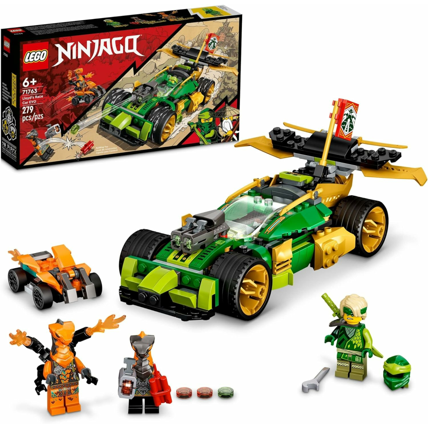 LEGO NINJAGO Lloyd’s Race Car EVO 71763 Fun Toy