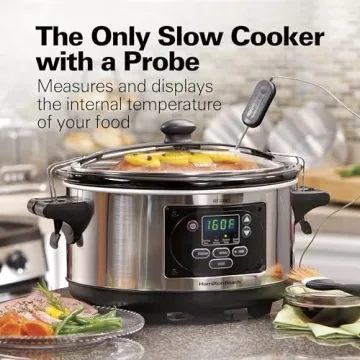 Hamilton Beach 6 Quart Digital Slow Cooker - Ideal for Meal Prep
