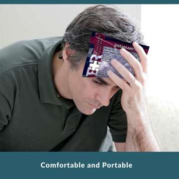 Ever Ready First Aid Disposable Cold Compress Therapy Instant Ice Pack for Injuries 4.5" x 7" - 3 Pack