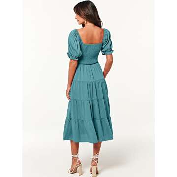 ANRABESS Women's Summer Midi Dress - Chic & Comfy