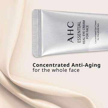 AHC Aesthetic Hydration Cosmetics Facial Moisturizer Essential Eye Cream for Face AntiAging Hydrating Korean Skincare OZ, 0.33 Ounce
