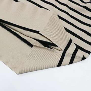 Womens Causal Crewneck Batwing Sleeve Knit Top Side Split Oversized Pullover Sweaters Loose Jumper