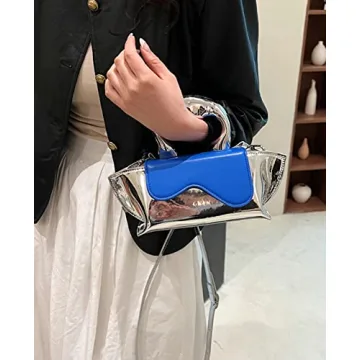 Stylish Small Silver Crossbody Bag for Women 2024
