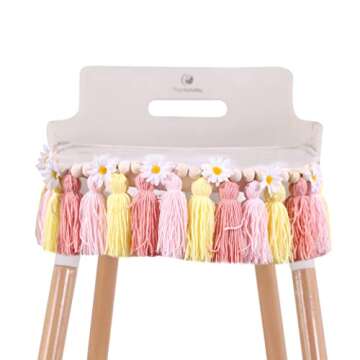 Daisy Highchair Garland for First Birthday Celebrations