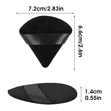 Sibba 12Pcs Flawless Triangle Shape Powder Puffs
