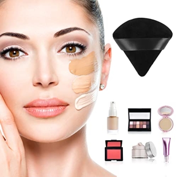 Sibba 12Pcs Flawless Triangle Shape Powder Puffs