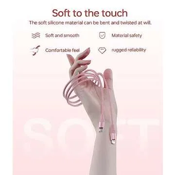 MenoSupp USB C to Cable 3Pack 6FT Fast Charge Compatible