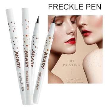 AKARY Freckle Pen Professional Lifelike Face Concealer Point Out Natural Waterproof Longlasting Soft...