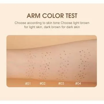 AKARY Freckle Pen Professional Lifelike Face Concealer Point Out Natural Waterproof Longlasting Soft Artificial Freckles Fine Makeup Freckle Pen Life Face Decoration (#04 Dark Brown)