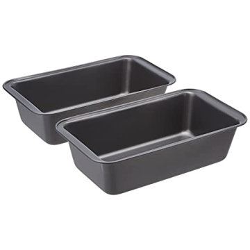 Set of 2 Amazon Basics Baking Loaf Pans 9.5 x 5 Inch