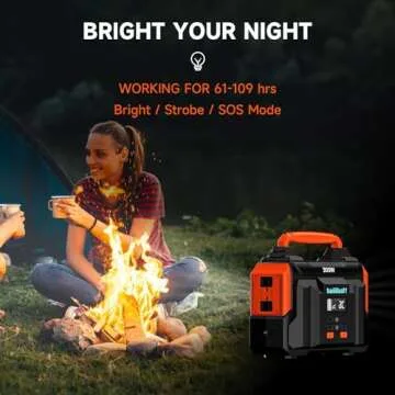 Portable Power Station 300W 257wh Lithium Battery Bailibatt Small Portable Generator for Home Use Camping Travel Emergency Hunting Outdoor, Large Power Bank with AC Outlet for Laptop