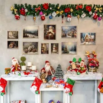 Vintage Christmas Wall Art Prints for Festive Decor