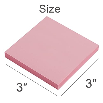 Light Pink Sticky Notes Super Sticky 8 Pads Pack
